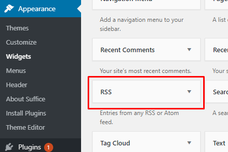 screen shot of dashboard