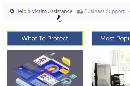 screen shot of dashboard